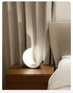 Aria Lampe de Table Lune Moderne, Métal/Acrylique, Blanc, Salon - Neutralighting