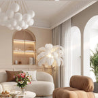 Valentina Lustre Globe Modenre, Fer/Verre, Noir/Blanc, Salon - Neutralighting