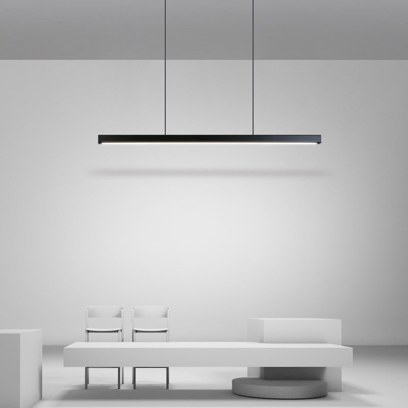 Ray Suspension Linéaire Moderne, Métal, Noir/Blanc, Salon - Neutralighting