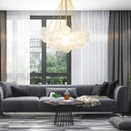 Valentina Lustre Globe Modenre, Fer/Verre, Noir/Blanc, Salon - Neutralighting