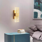 Arisha Modern Rectangular Metal Wall Lamp, Gold - Neutralighting