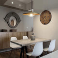 Arisha Suspension Ronde Moderne LED Luxe Métal, Or/Gris/Noir/Marron/Bois, Salon - Neutralighting
