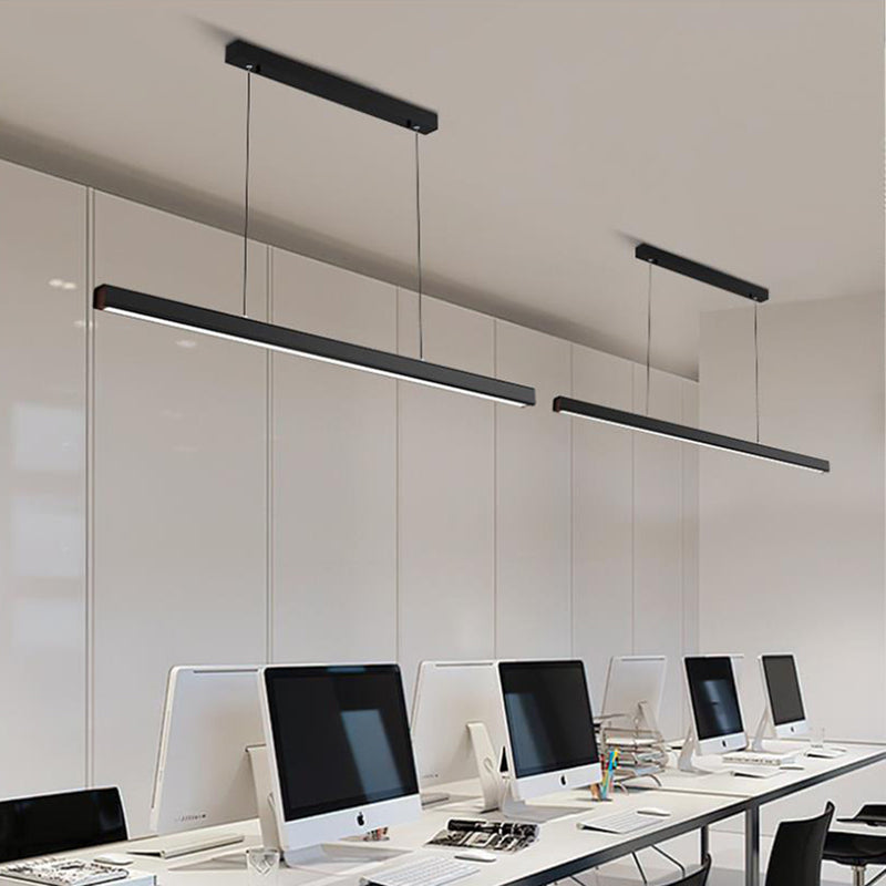 Ray Suspension Linéaire Moderne, Métal, Noir/Blanc, Salon - Neutralighting