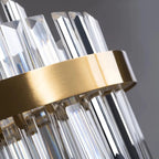 Kristy Design LED Luminaire Lustre Moderne Cristal Doré Salon - Neutralighting
