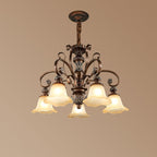 Arisha Rétro Fleur Suspension Métal Verre Salon Chambre à Coucher - Neutralighting
