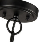 Silva Lustre Bougie LED Moderne, Métal, Noir, Chambre à Coucher - Neutralighting