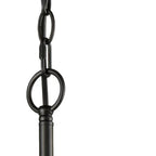 Silva Lustre Bougie LED Moderne, Métal, Noir, Chambre à Coucher - Neutralighting