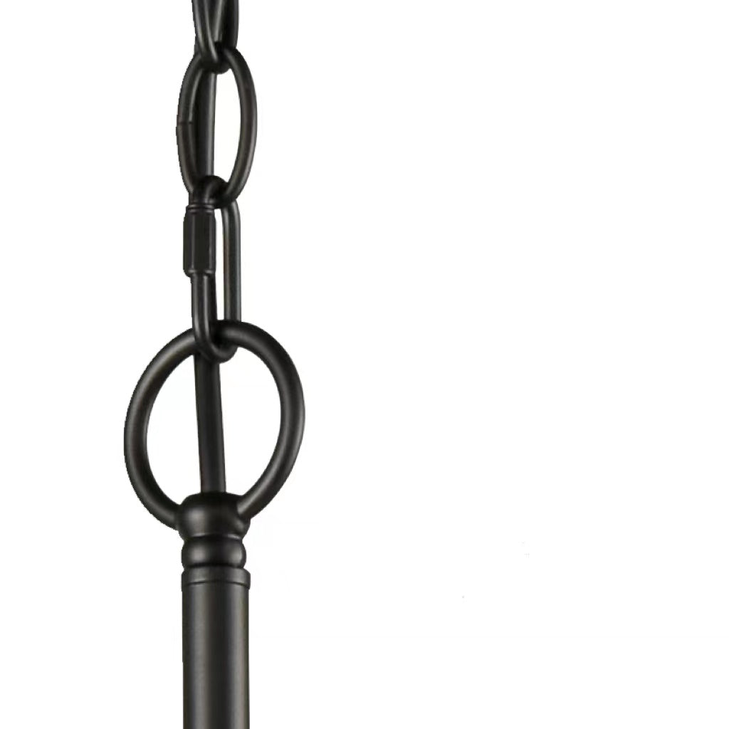 Silva Lustre Bougie LED Moderne, Métal, Noir, Chambre à Coucher - Neutralighting