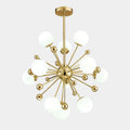 Lustra Chandelier Laiton Globe Opale - Neutralighting