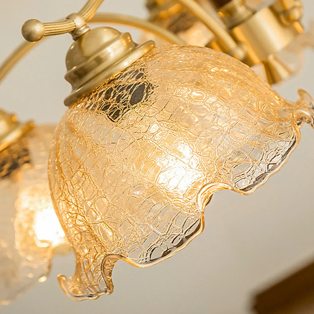 Arisha Retro LED Métal Bois Lustre Chambre à Coucher/ Salon - Neutralighting