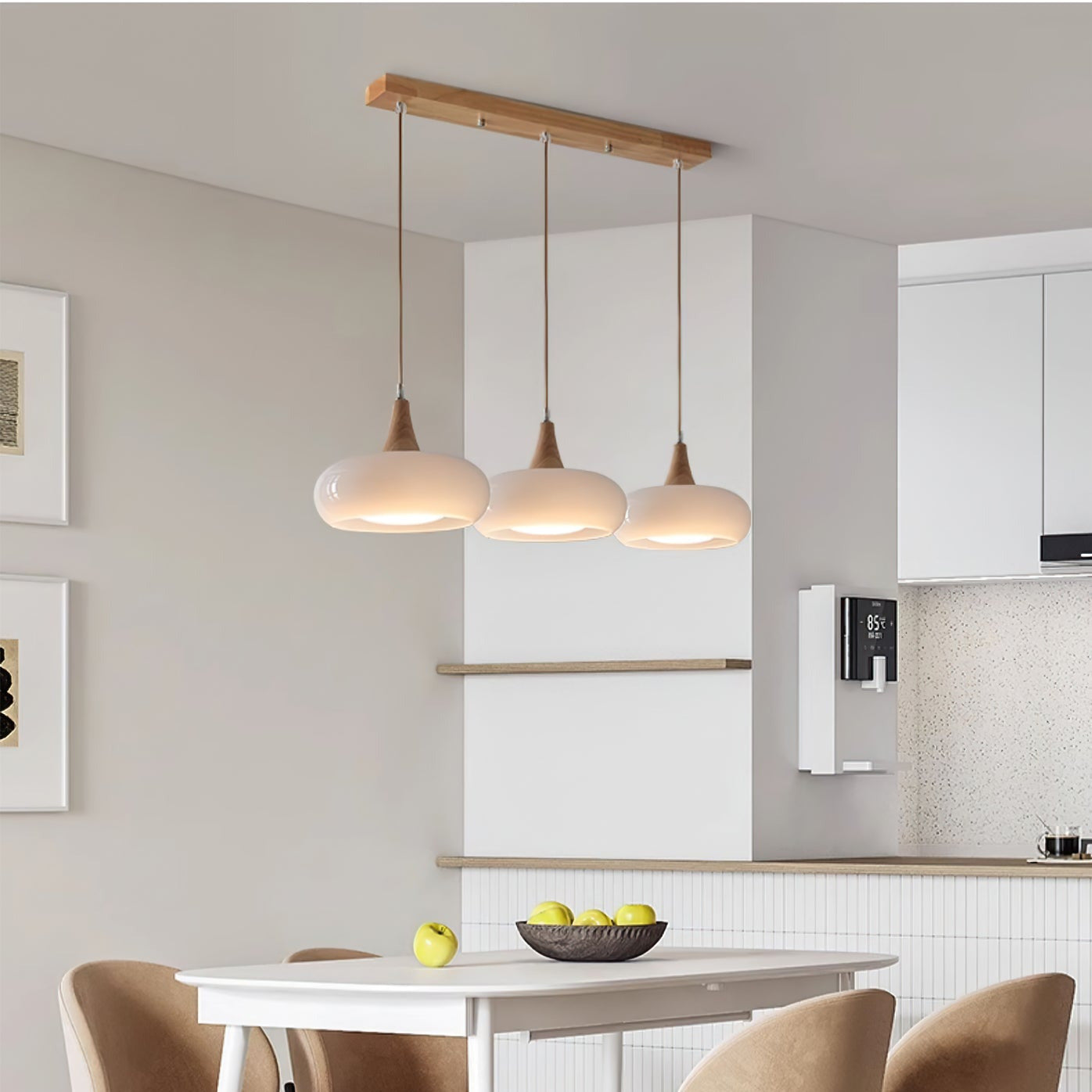 Charlotte Suspension Bois 1/2/3 Lampes - 5