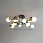 Arisha Design LED Plafonnier Métal/Verre Salon/Chambre à Coucher - Neutralighting