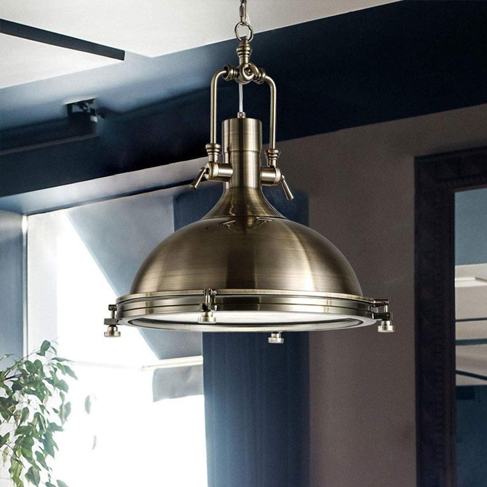 Solara Lampe Suspendue en Laiton Industrielle - Neutralighting