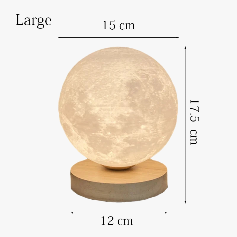 Lampe à poser — Creative 3D lune lampe de Table technologie mode atmosphère lampe chambre d'enfants étudiant lampe chambre étude lampe décorative