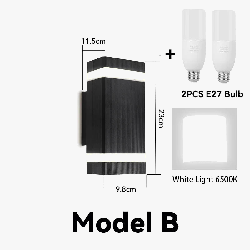 Applique murale — Décor applique murale LED lampes extérieures applique étanche externe escaliers éclairage chambre salon luminaire maison lampe décorative mur