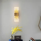 Arisha Modern Rectangular Metal Wall Lamp, Gold - Neutralighting