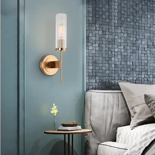 Arisha Applique Murale Led en Verre Postmoderne pour Salon Chambre à Coucher et Chevet - Neutralighting