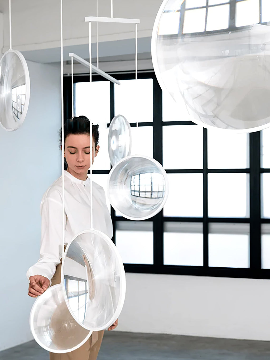 Veloria Suspension Artistique en Verre - Neutralighting