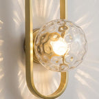 Valentina Applique Murale Globe Led Moderne, Métal, Or/Noir, Chambre - Neutralighting
