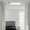 Mero Plafonnier Barre Longue Moderne. Bois/Acrylique. Blanc/Gris/Vert - Neutralighting
