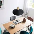 Arisha Suspension Moderne LED Acrylique/Métal, Noir/Blanc/Or, Salon - Neutralighting