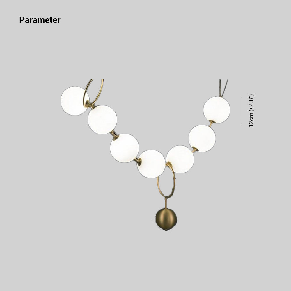 Valentina Lampe à suspension boule de Loft postmoderne Design de collier créatif - Neutralighting