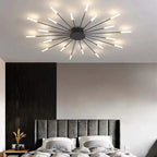 Wesley Plafonnier Fireworks Design Artistique Noir/Doré - Neutralighting