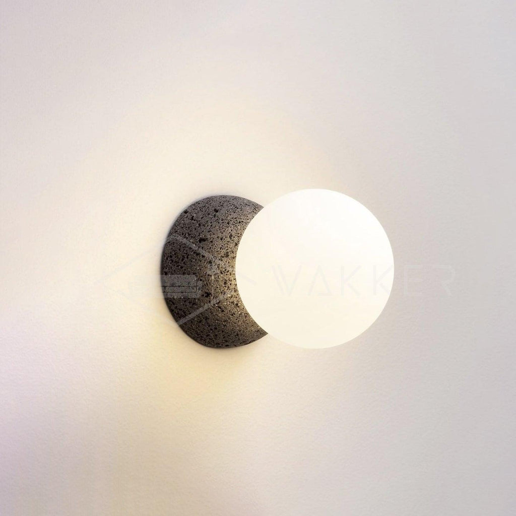 Lustra Applique Murale Béton Verre Opale - Neutralighting