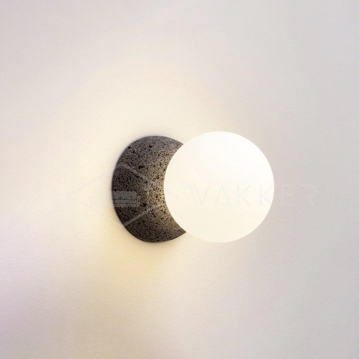 Lustra Applique Murale Béton Verre Opale - Neutralighting