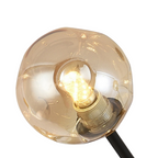 Valentina Lustre Art Deco Design Luminaires Suspensions Métal/Verre Ambre Chambre à Coucher/Salon - Neutralighting