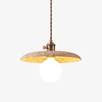 Nico Minimalist Travertine Pendant Light - Neutralighting