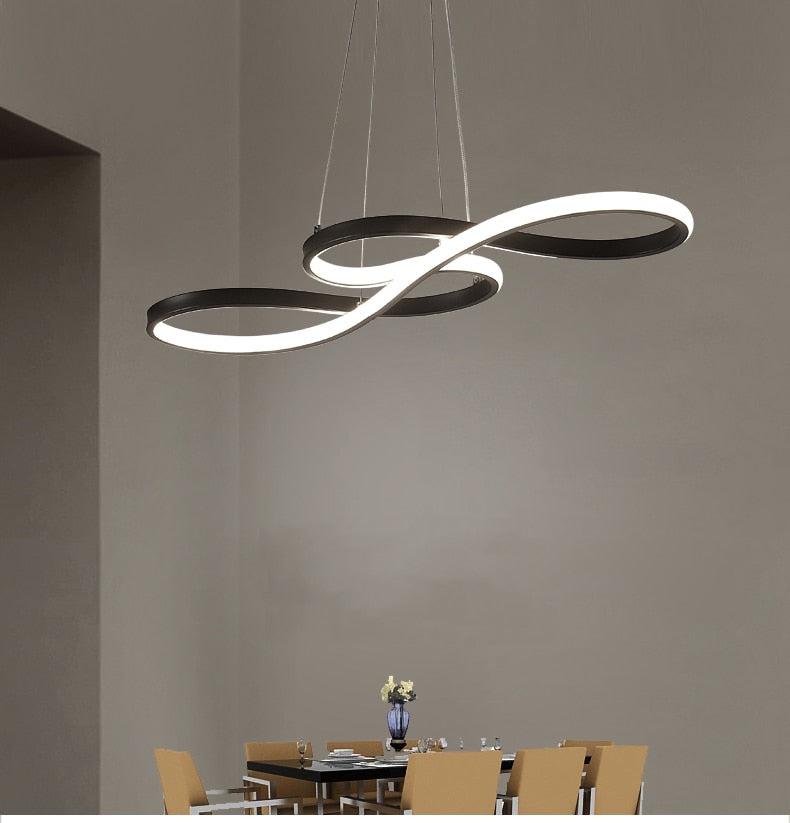 Durell Suspension Linéaire Nordique Chambre - Noir - 75 cm - Blanc froid