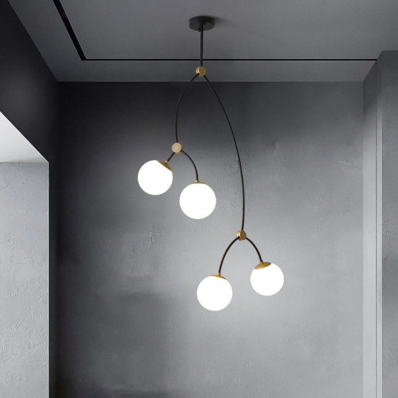 Valentina Plafonnier Linéaire Minimaliste, Metal, Or, Salon - Neutralighting