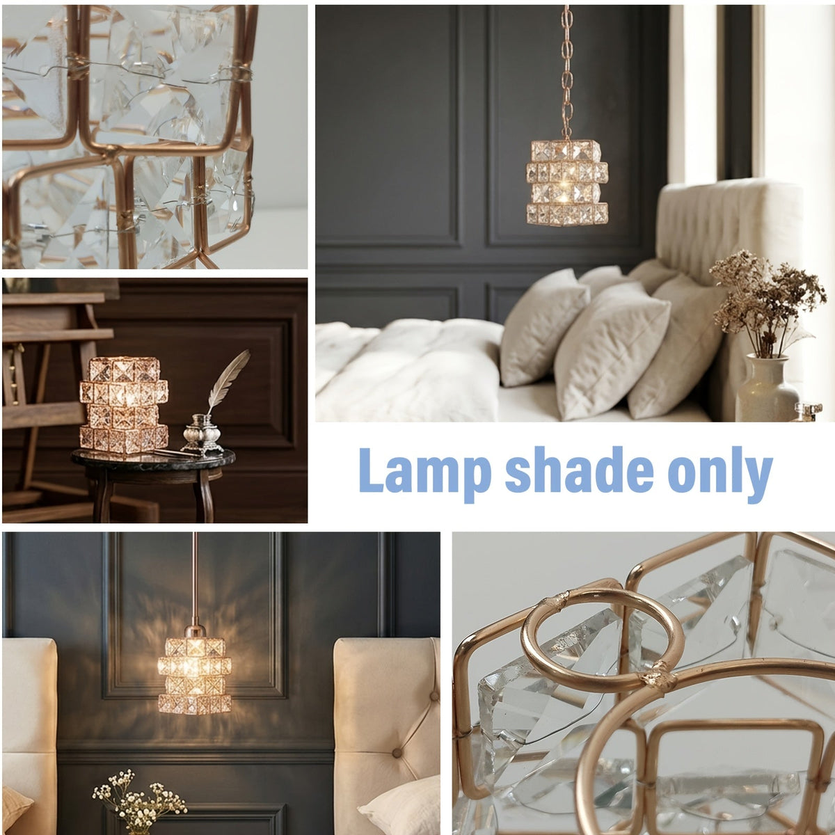 Abat-jour Iris Rose – vue 4