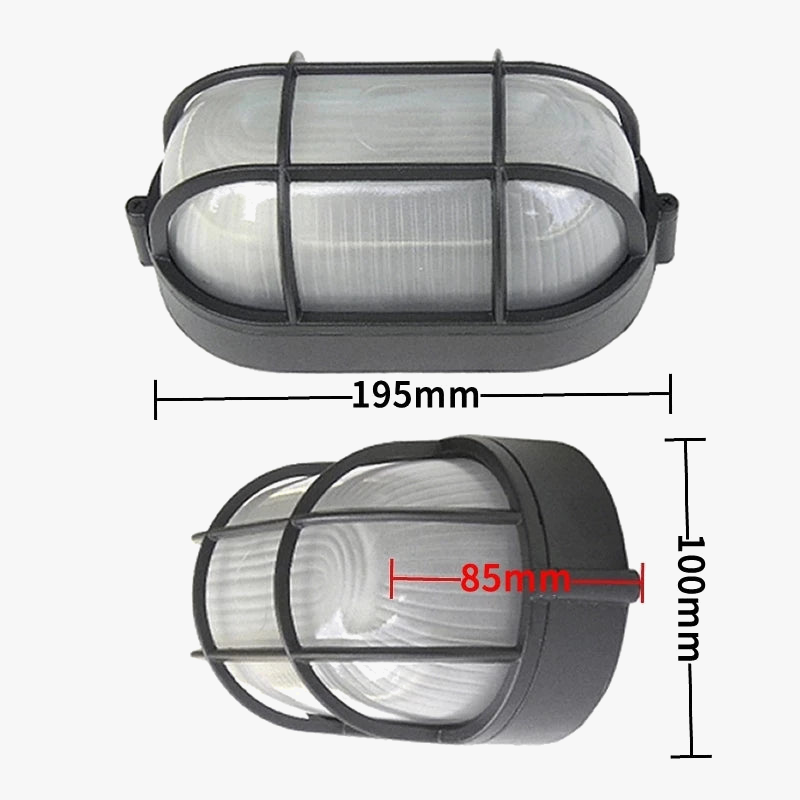 Plafonnier — E27 rétro éclairage extérieur LED étanche appliques murales pour jardin cour balcon couloir plafonniers cuivre Vintage applique 220V