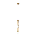 Kristy Suspension Carrée Moderne, Métal/Cristal, Noir/Or, Chambre à Coucher/Bar - Neutralighting