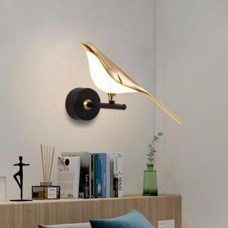 Lampe murale de chevet d'oiseau de pie d'art de style nordique - Neutralighting