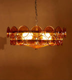 Aurora Chandelier Disque Verre Murano Vintage - Neutralighting