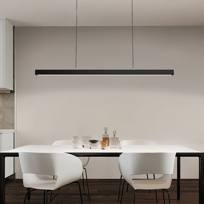 Ray Suspension Linéaire Moderne, Métal, Noir/Blanc, Salon - Neutralighting