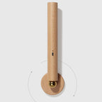 Muto Applique Murale Cylindrique Minimaliste, Bois, Métal/Bois, Chambre - Neutralighting