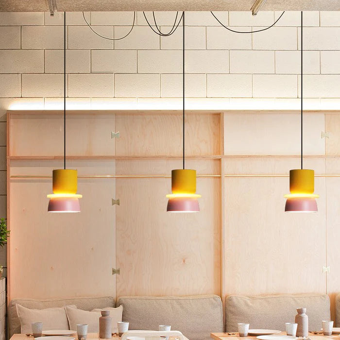 Jojo Suspendue Industrial Contrast Color Island Salon - Neutralighting