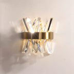 Kristy Applique Murale Luxueux LED Moderne Métal Cristal Or Chambre à Coucher/Salon - Neutralighting