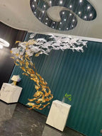 Aetherial Chandelier Feuille en Verre - Neutralighting
