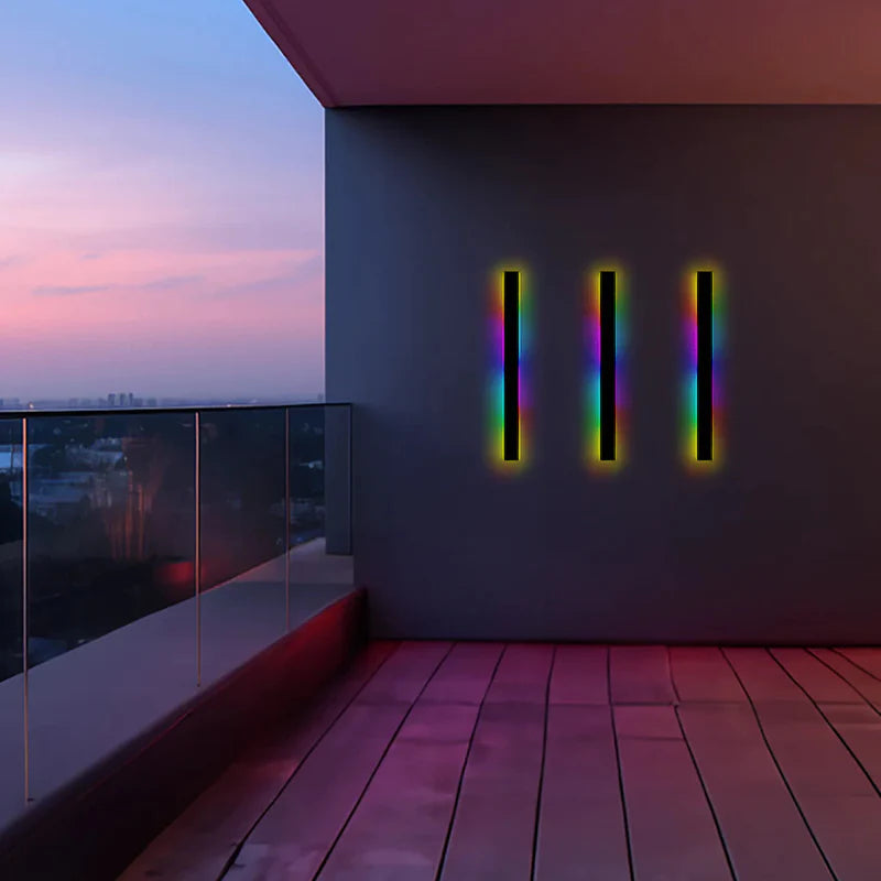 Elune Applique Murale Extérieur LED Étanche Minimaliste Métal Cour - 13