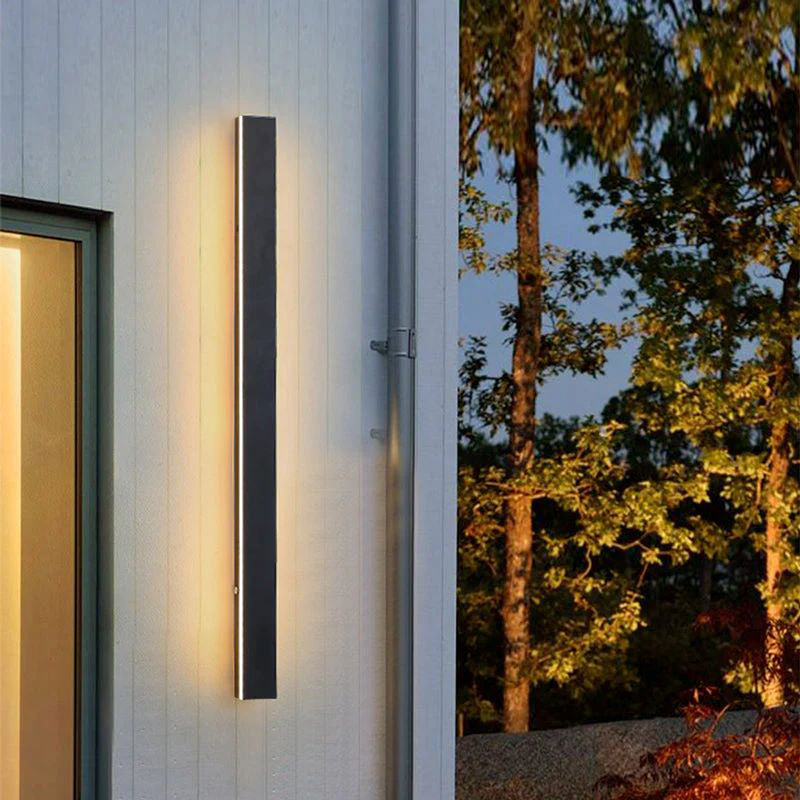 Elune Applique Murale Extérieur LED Étanche Minimaliste Métal Cour - 14