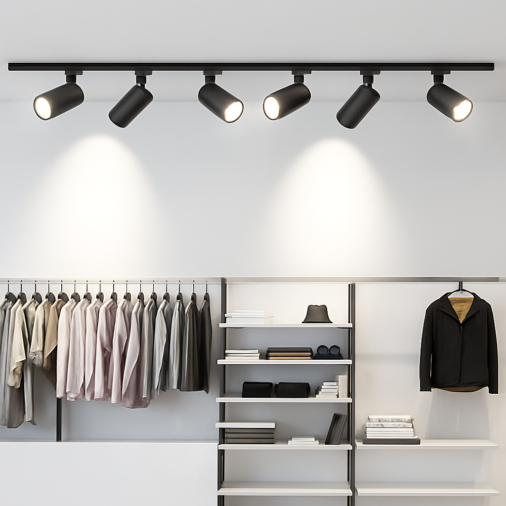 Luminaire — Ensemble complet de rails d'éclairage à LED remplaçable pour intérieur