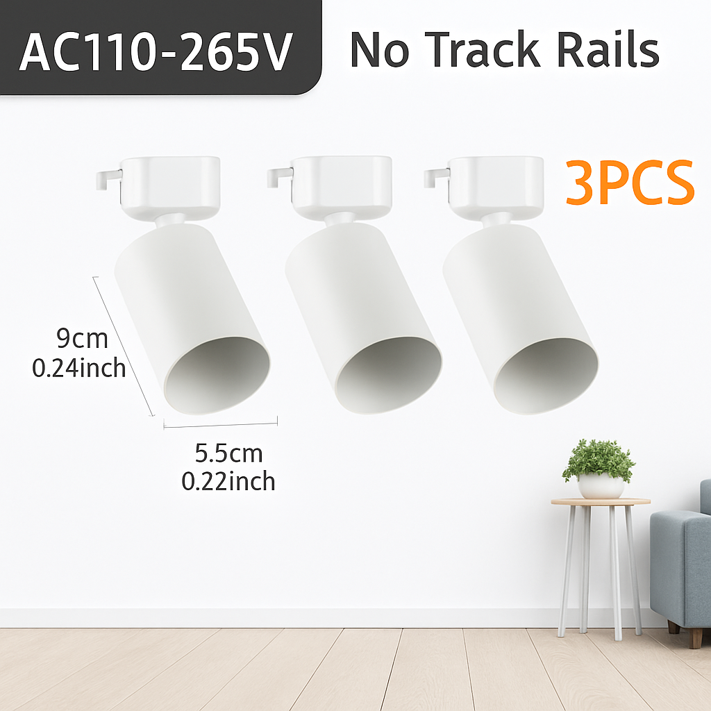Luminaire — Ensemble complet de rails d'éclairage à LED remplaçable pour intérieur