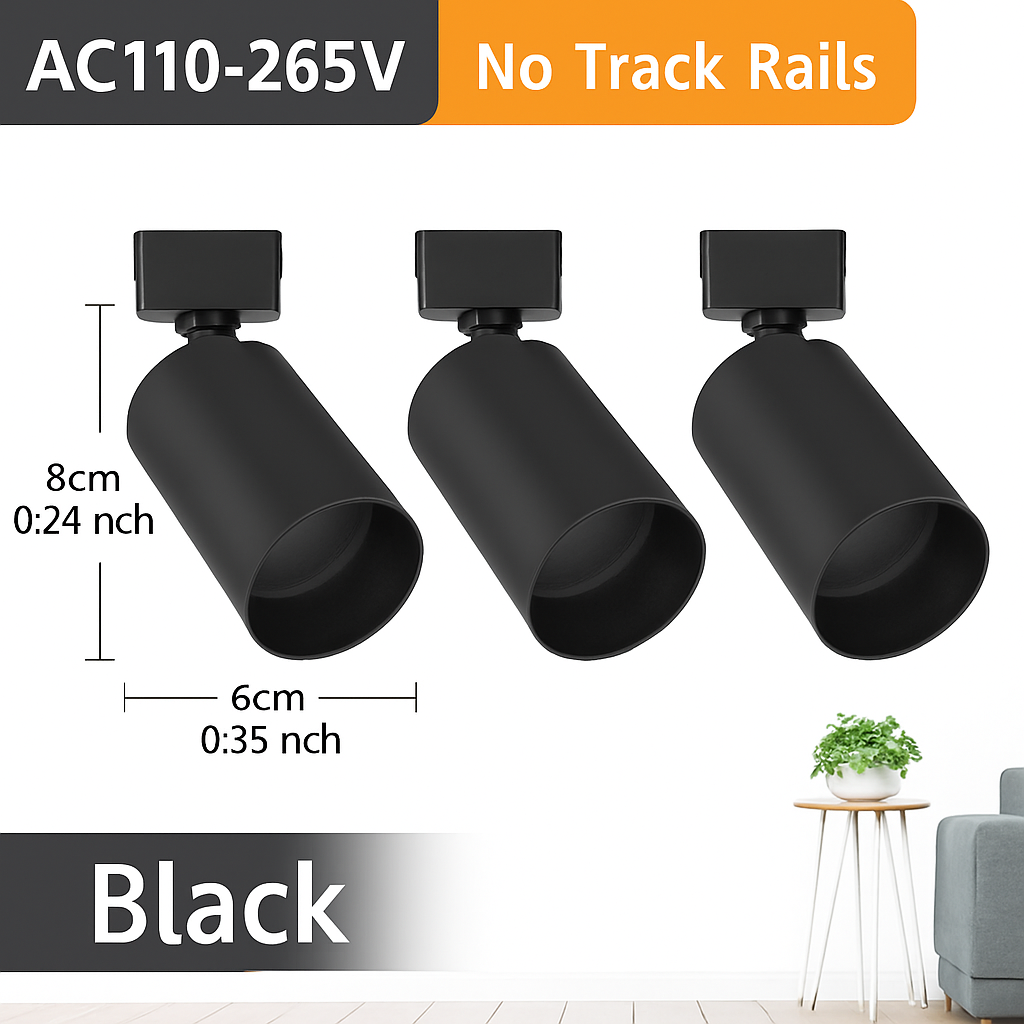Luminaire — Ensemble complet de rails d'éclairage à LED remplaçable pour intérieur