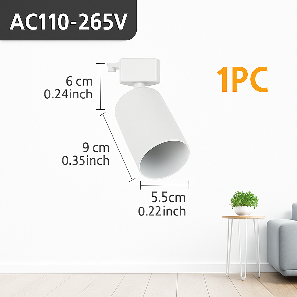 Luminaire — Ensemble complet de rails d'éclairage à LED remplaçable pour intérieur