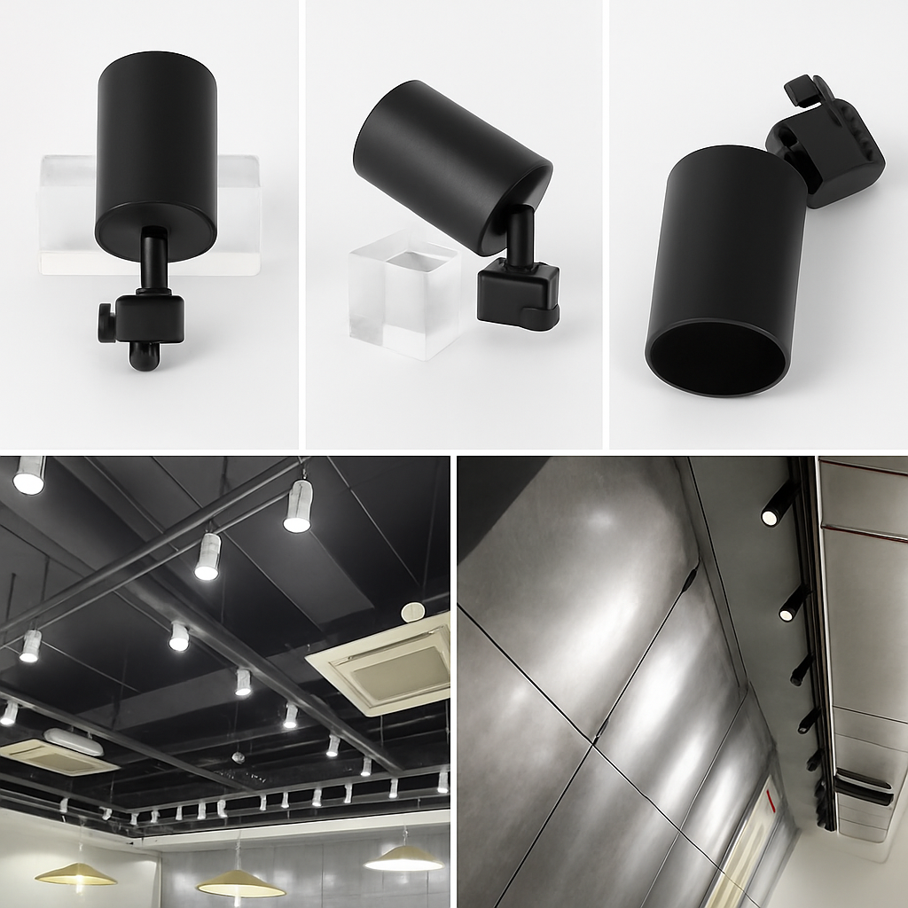 Luminaire — Ensemble complet de rails d'éclairage à LED remplaçable pour intérieur